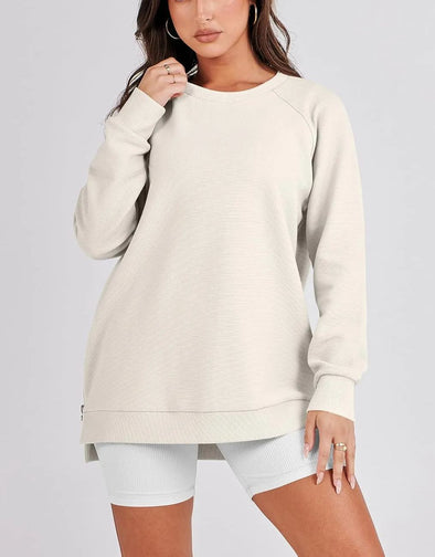 Oversized Sweatshirt Crewneck LongSleeve Tunic Pollover Shirts