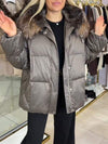 Women's Fur Collar Hooded Casual Cotton Coat