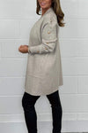 Women's Gold Button Longline Cardigan