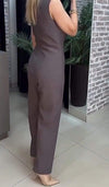 Women's Casual V-neck Sleeveless Jumpsuit