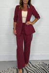 Women's Side Stripe Trouser & Blazer Suit Fashion Trends