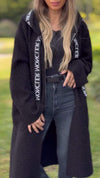 Women's Hooded Lambskin Long-sleeved Coat