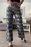 Women's Casual Fashion Irregular Sequin Wide-leg Pants