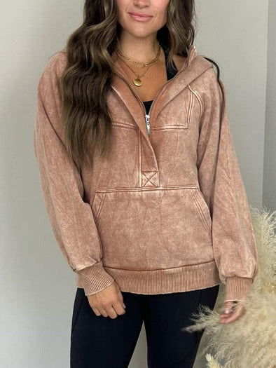 Women's Casual Pocket Hooded Sweatshirt