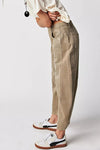 Fashion Casual Women's Loose Wide-leg Pants Mid-low Waist Washed Denim Trousers