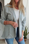 Women's Casual Solid Color Suit Jacket