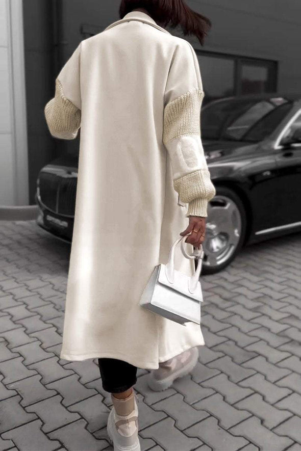 Women's Casual Lapel Long Trench Coat