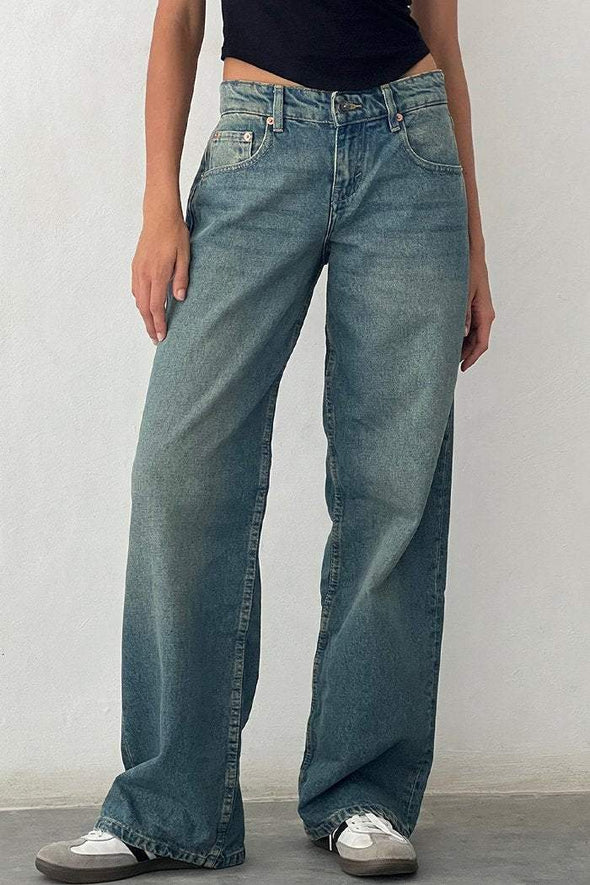 Women's Casual Multicolor Straight Jeans