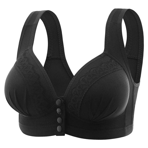 Women's Breathable Lace Buttoned Bra