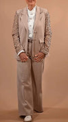 Women's Lapel Sequined Suit Casual Suit