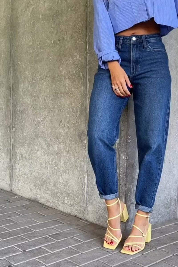 Women's Casual Cropped Denim Pants