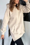 Women's Casual Side Zip Hooded Sweatshirt