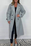 Women's Oversize Wool Look Belted Longline Coat