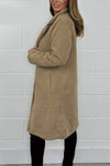 Women's solid color teddy coat