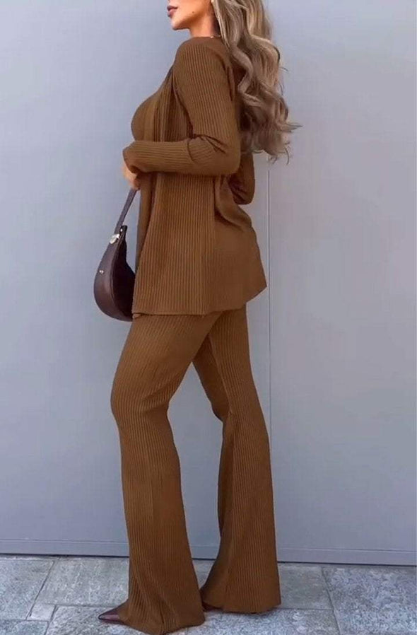 Women's Knitted Casual Three-piece Suit