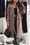 Women's Casual Solid Color Long Coat