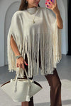 Women's Fringed Sweater Top