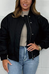 Women's Oversize Quilted Bomber Jacket