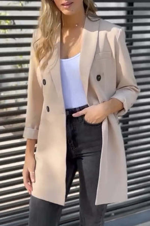 Women's Fashion Double Breasted Blazer