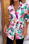 Women's Stylish Casual Floral Print Shirt