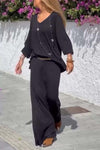 Women's casual comfortable knitted suit