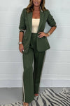 Women's Side Stripe Trouser & Blazer Suit Fashion Trends