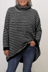 Women's Casual Striped Long Sleeve Sweater