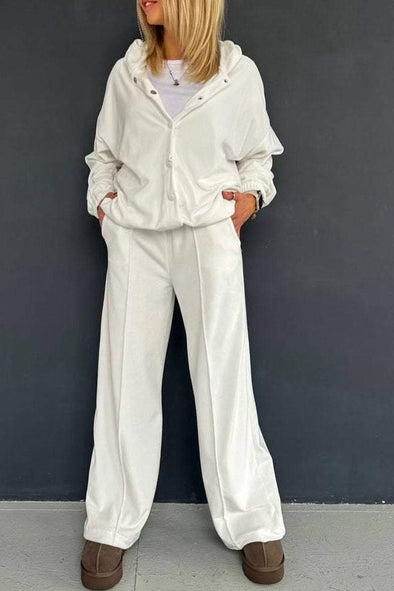 Women's Hooded Casual Sweatshirt Suit