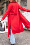 Women's Casual Lapel Long Trench Coat