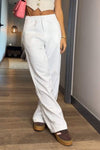 Women's Casual Floor-length Straight Satin Pants