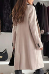 Women's Lapel Woolen Casual Long Coat