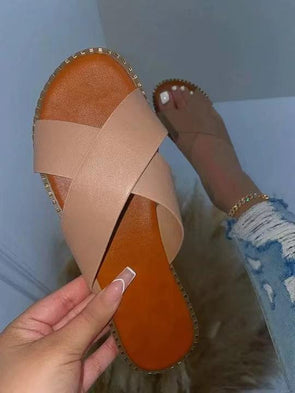 Women's Flat Casual Cross Sandals
