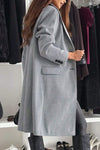 Women's Lapel Woolen Casual Long Coat