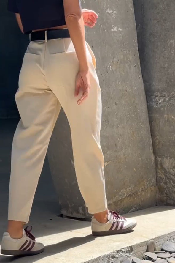 Women's Casual And Versatile Commuting Carrot Pants