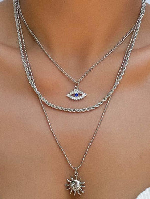 Lucky Eye Crystal Diamond Necklace