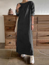 Women's Casual Long Sleeve Denim Dress