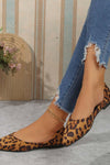 Women's Pointed Toe Leopard Flats