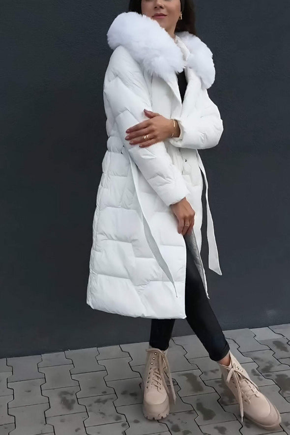 Women's Casual Hooded Long Coat