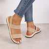 Women's Espadrille Flat Sandals Casual Solid Color Shoes