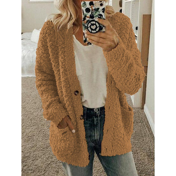 Women's fashion casual sweater coat
