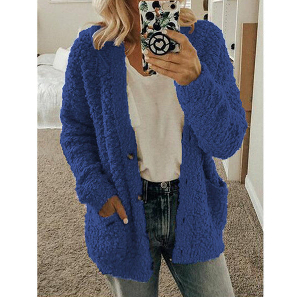 Women's fashion casual sweater coat