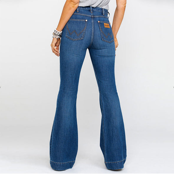 90s Vintage Classic Flare Hem High Waist Jeans