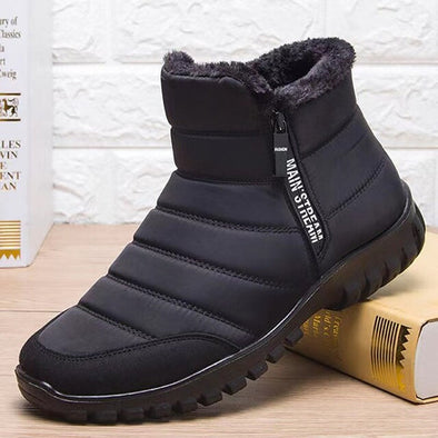 Men's Waterproof Warm Cotton Zipper Snow Ankle Boots (HOT SALE !!!-60% OFF)