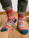 Women Casual Paisley All Season Anti-Bacterial Household Christmas Over the Calf Socks Regular Socks