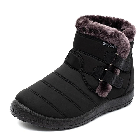 Men's Waterproof Warm Cotton Zipper Boots Snow Ankle Women's Boots (HOT SALE !!!-60% OFF)