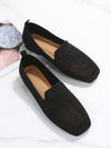 Women Breathable Square Toe Loafers, Fashion Outdoor Flats