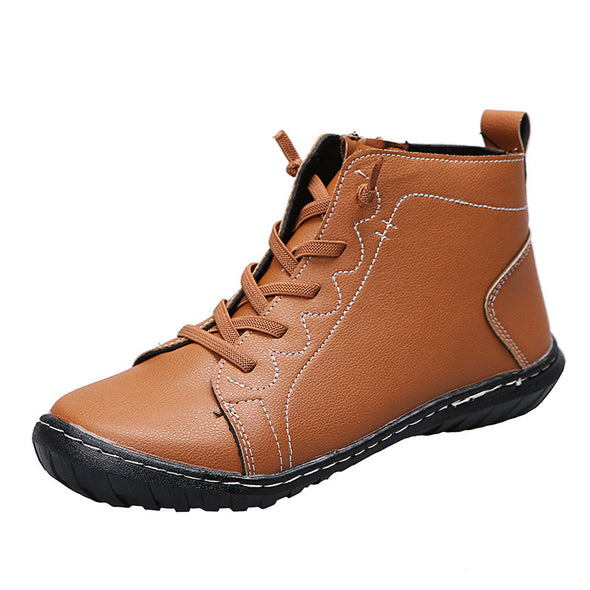Casual Shoes Ladies Leather Boots Low Top Martin Boots Short Boots