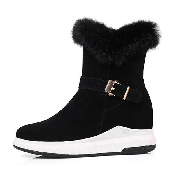 Fall and Winter Thickened Warm Furry Snow Boots